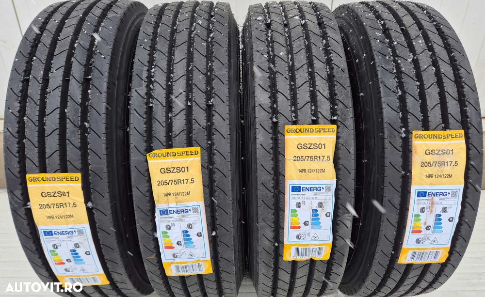 205/75 R17.5, 124M, GROUNDSPEED 14PR, Anvelope directie M+S