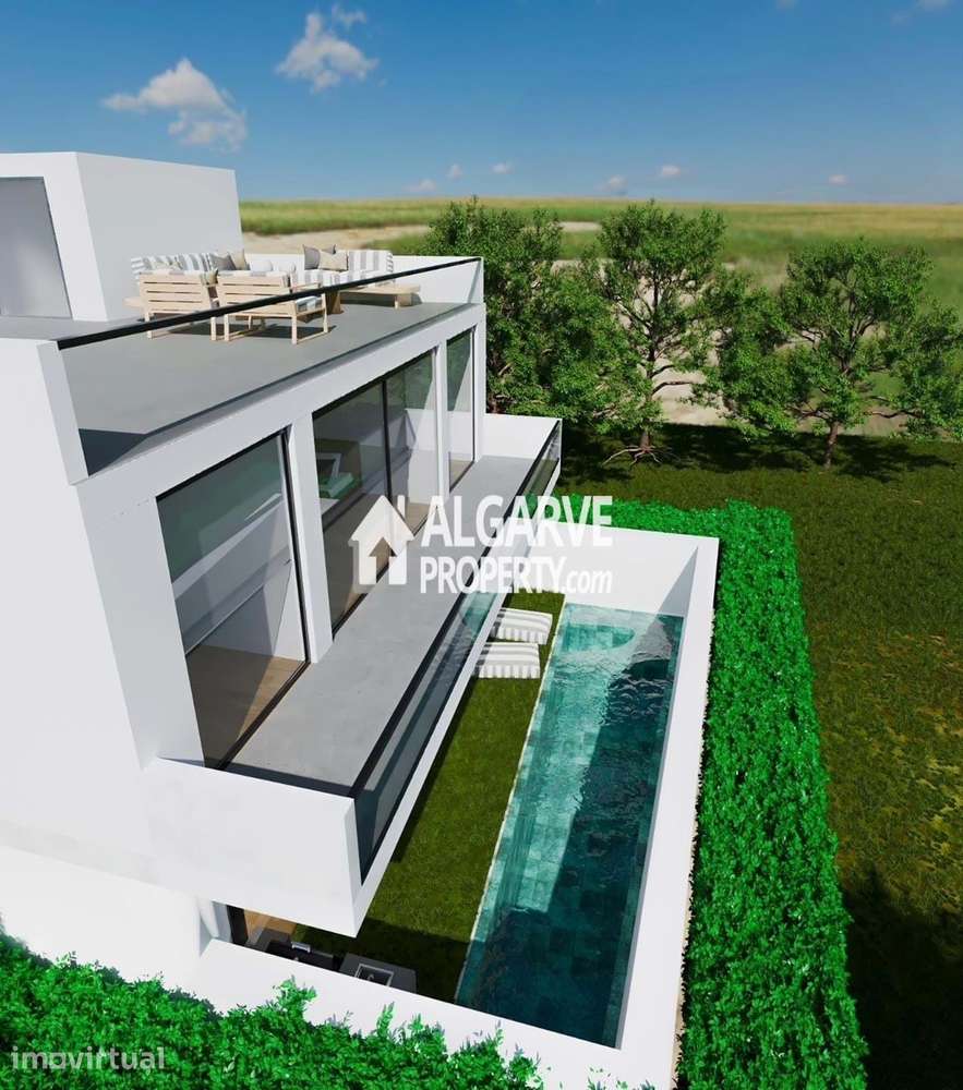 Moradia Moderna T4 com Vista Mar e Piscina no Montenegro, Faro - Grande imagem: 3/24