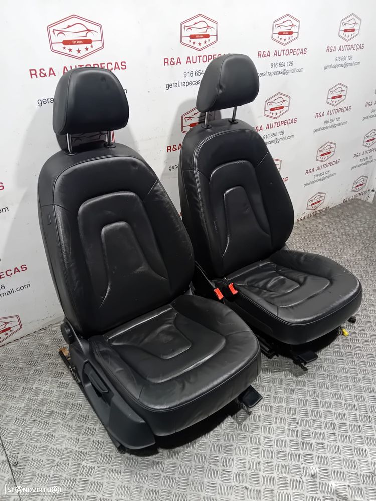 Conjunto de Bancos Audi A4 B8 em Pele Sedan Originais - 12