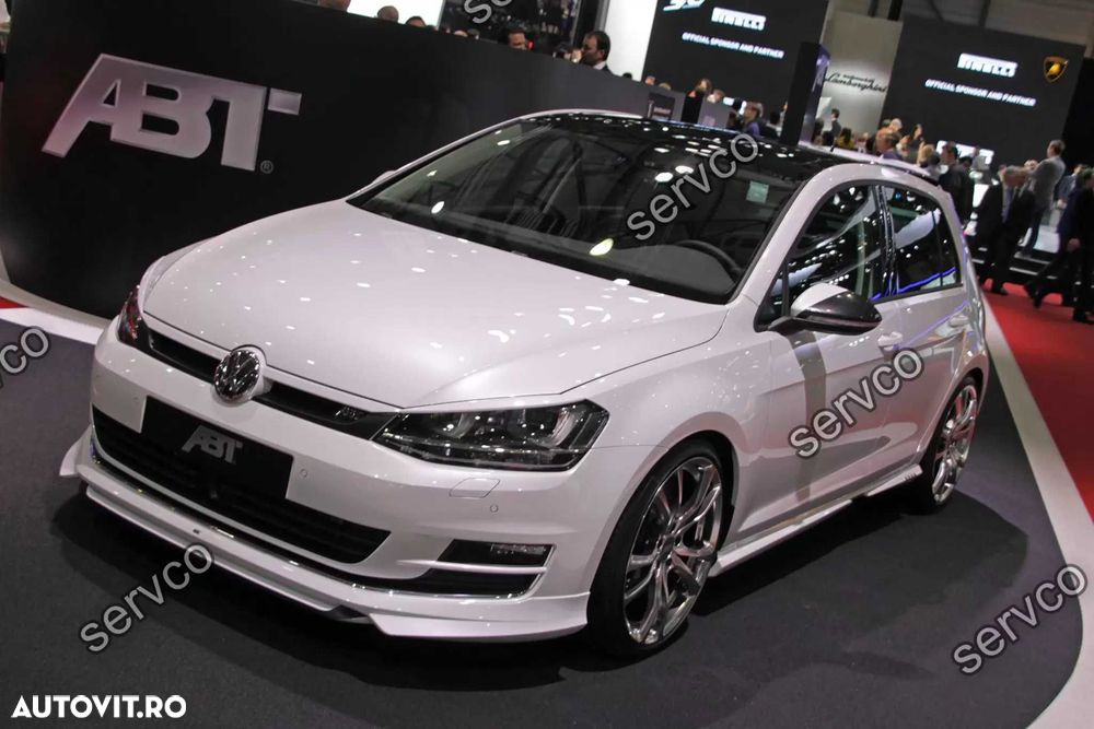 Prelungire spoiler tuning sport bara fata VW Golf 7 Mk7 ABT 2012-2016 ver2 - 9