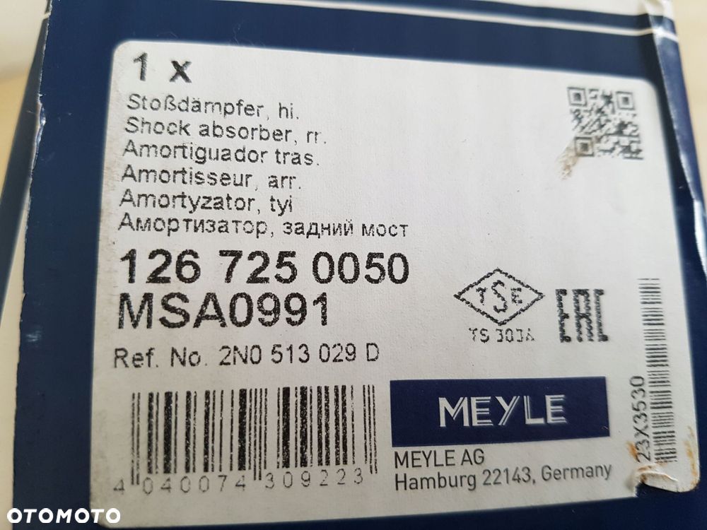 vw crafter amortyzator amortyzatory tył 2-sztuki 126 725 0050 2n0513029d - 3