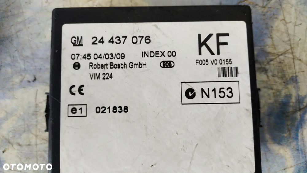 MODUŁ KOMFORTU OPEL ZAFIRA A 2.0 DTI 24437076 - 2