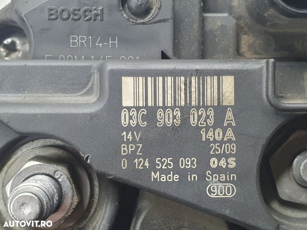 Alternator 1.4 tsi cax 03c903023a Seat Ibiza 4 6J [2008 - 2012] - 3