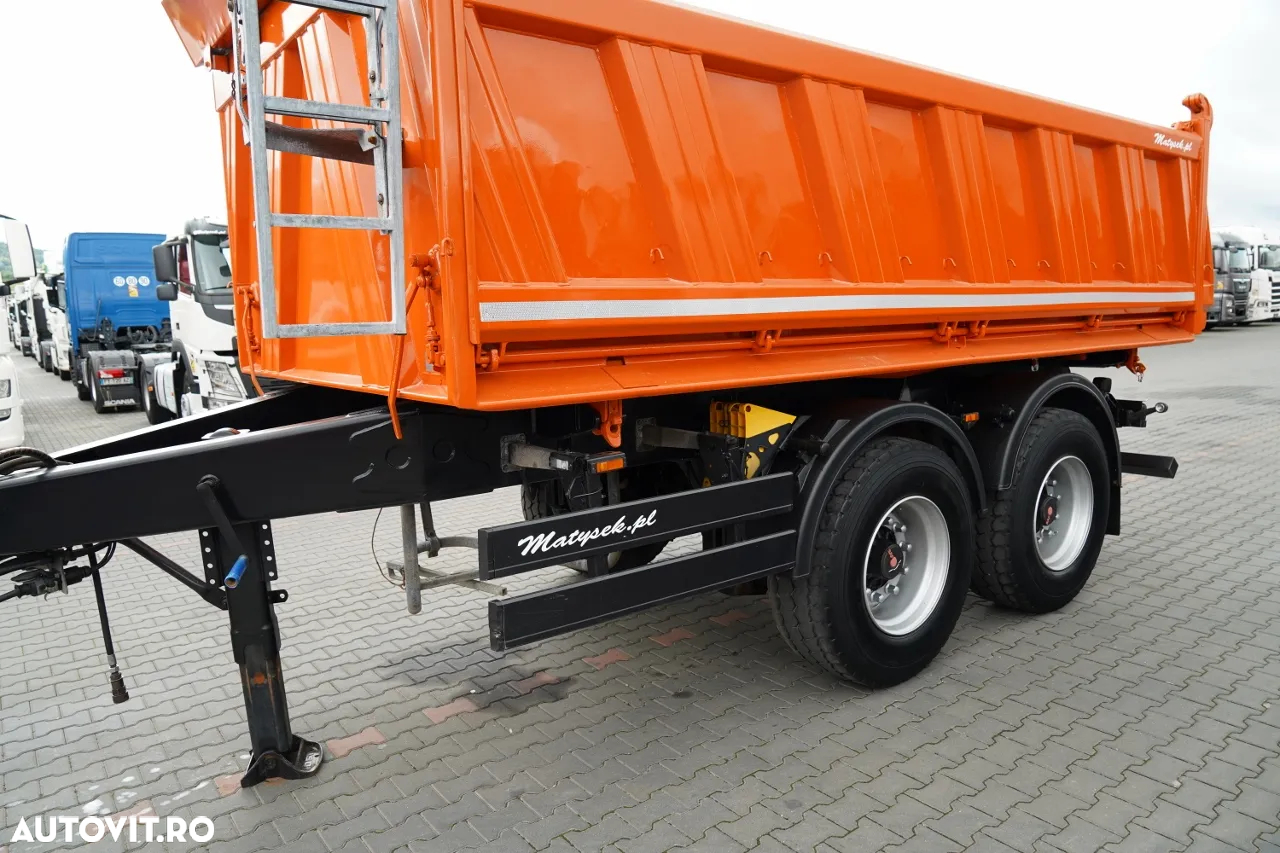 Meiller BASCOLĂ CU 3 LATE / REMORCA TANDEM / AXE RIDICABILE / SAF - 10