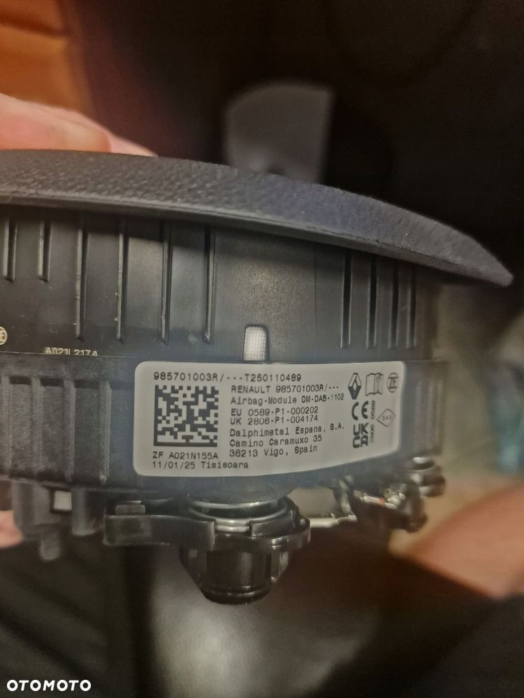 poduszka kierowcy airbag dacia sandero iii jogger 985701003r - 3