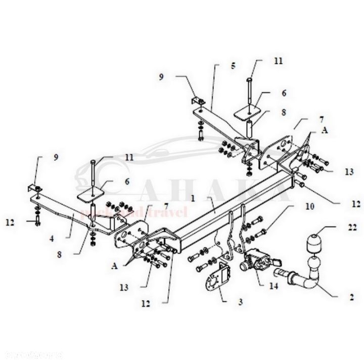 Hak Holowniczy Automat Do Honda Accord Sedan 2003-2008 - 3