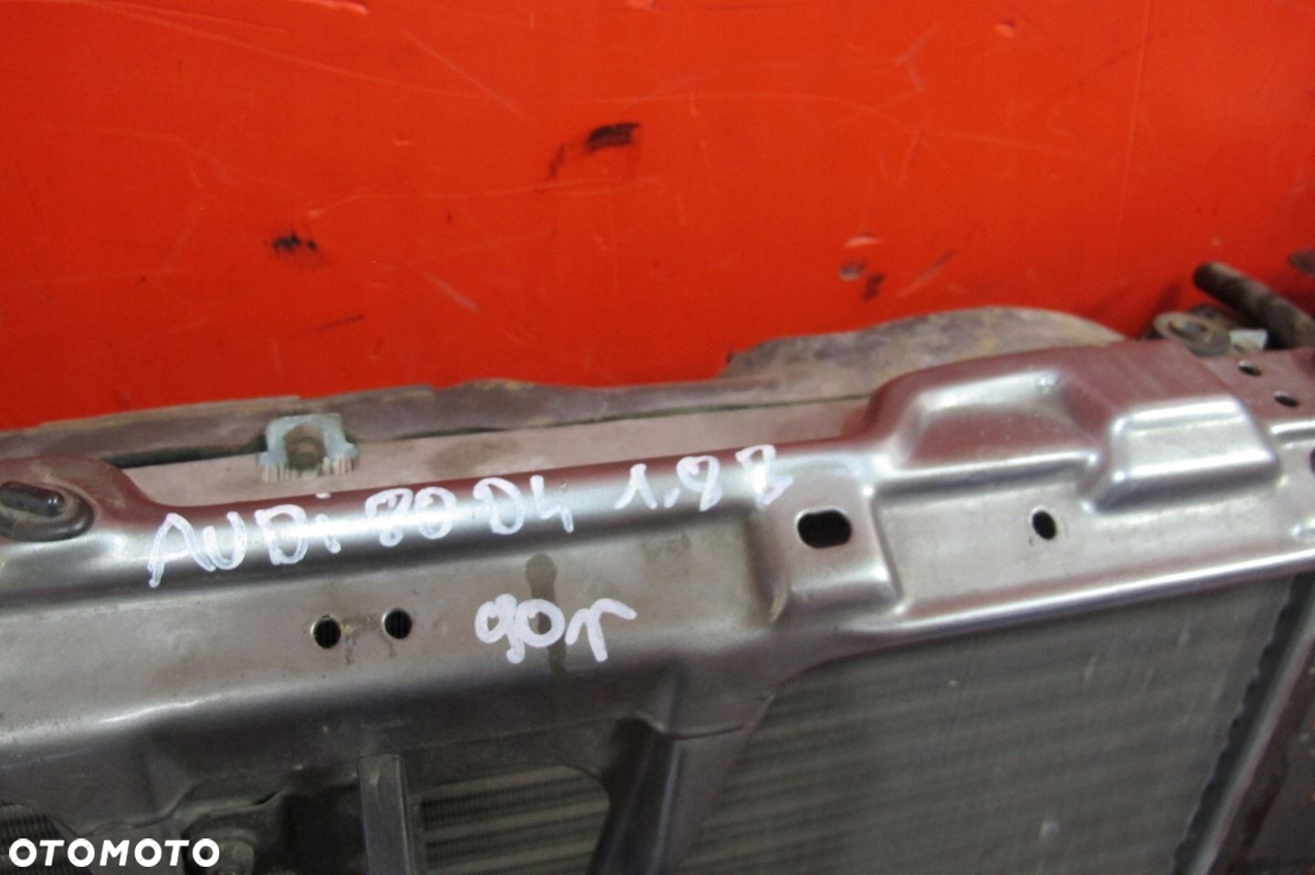 AUDI 80 B3 86-91 1.8 B JN LY7P PAS PRZEDNI WZMOCNIENIE CHŁODNICA WENTYLATOR - 4