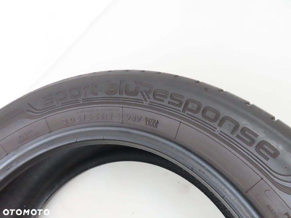 2x 205/55R16 OPONY LETNIE UŻYWANE Dunlop sport bluResponse 94V XL - 2