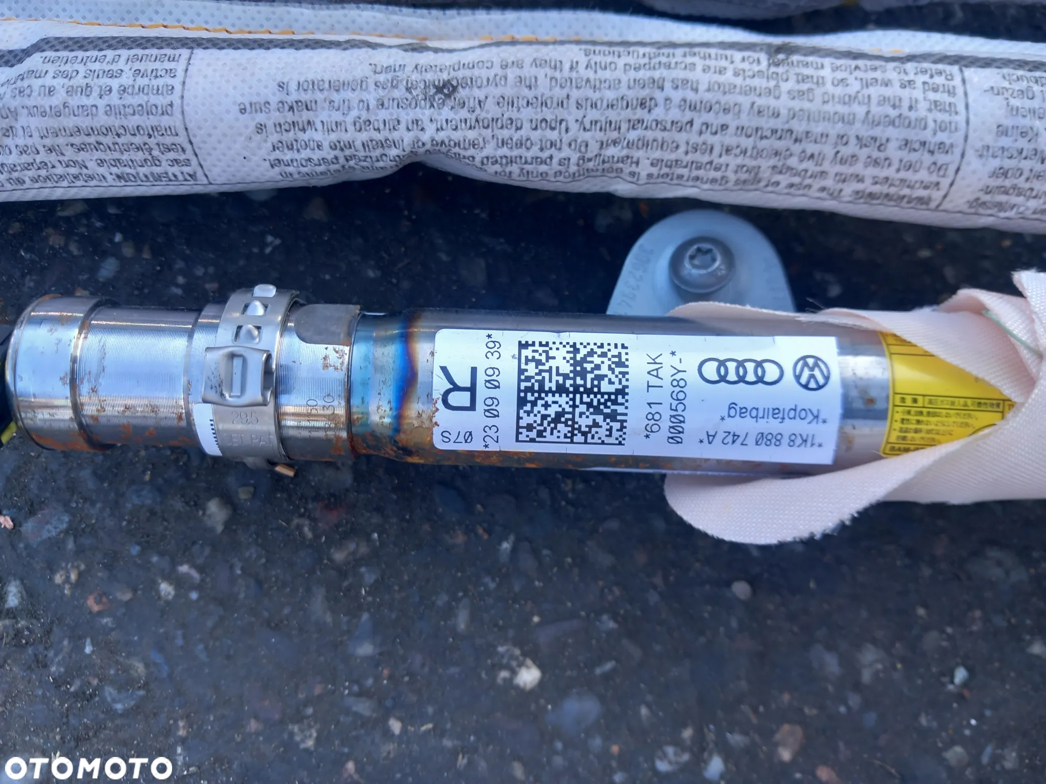 Pasy bespieczenstwa kurtyna poduszka airbag scirocco - 2