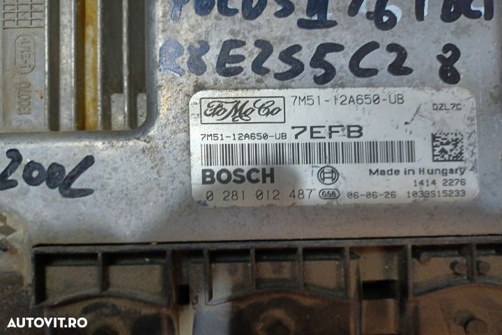 Calculator motor ECU 7M51-12A650-UB 0281012487 - 1.6 TDCI 7M51-12A650 - 3