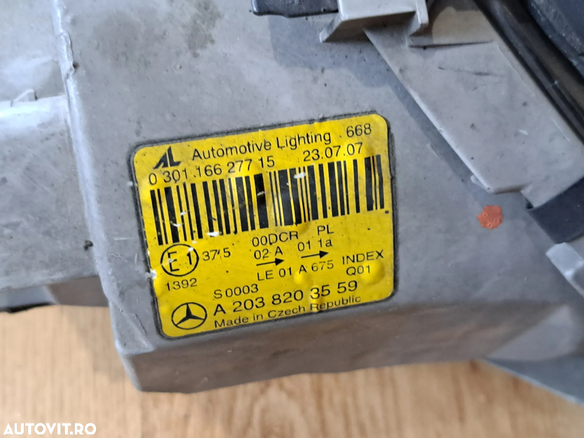 Far stanga bixenon cu lupa original mercedes C-class W203 2001-2007 - 4