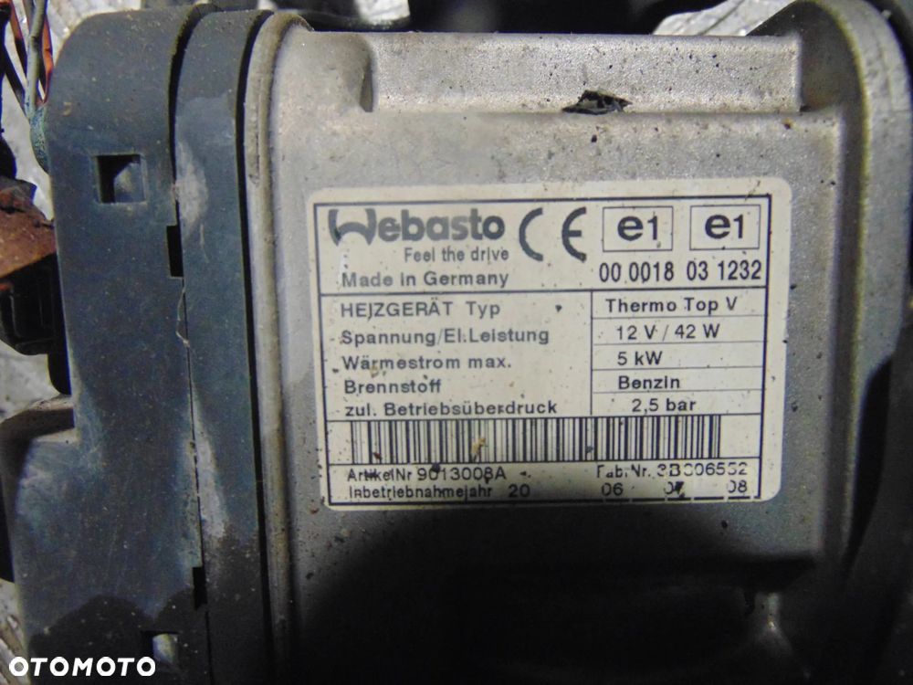 Webasto Ogrzewanie postojowe VW 1k0815005gd - 4