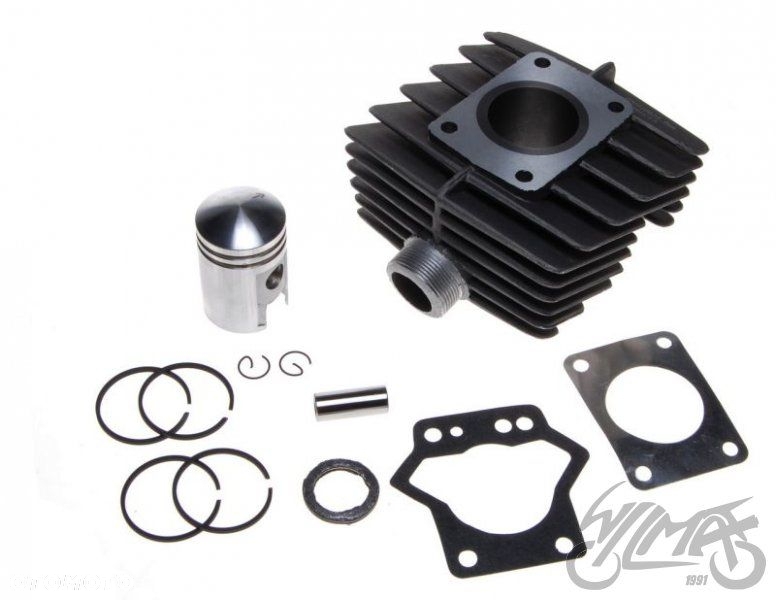 CYLINDER + tłok + pierścienie + sworzeń + zabezpieczenie ROMET 2B, 40 - 3