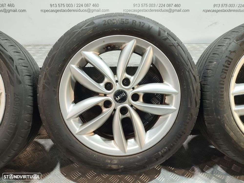 Conjunto Jantes 17 5 Star Double Spoke R124 Mini Cooper R60 R61 7J ET50 5x120 - 5