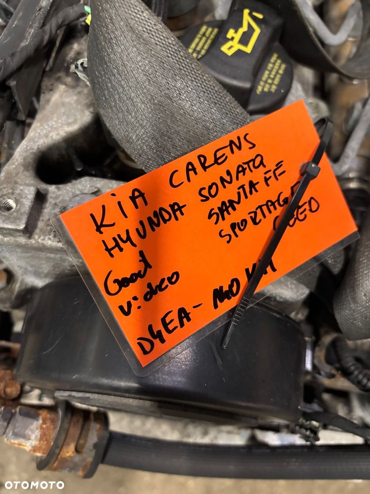 Silnik komplt Kia hyundai sportage carens ceed Santa fe D4ea 140 ps  90 tys mil film video - 3