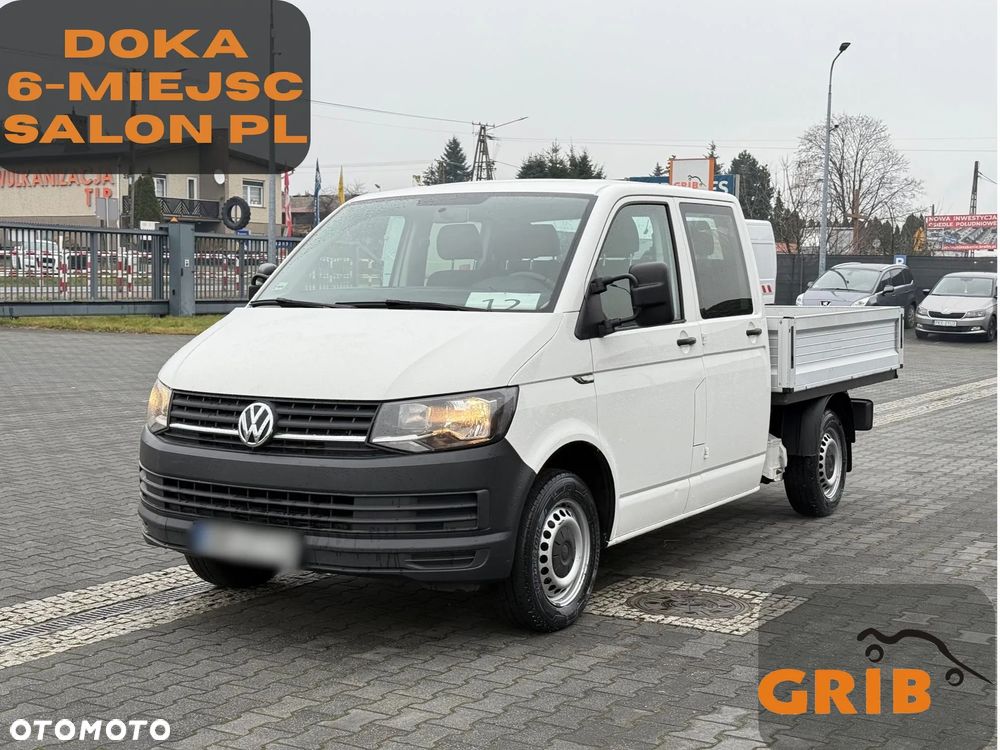 Volkswagen Transporter T6 Doka Brygadówka 6-miejsc Skrzynia Salon PL, Jeden Właściciel - 1