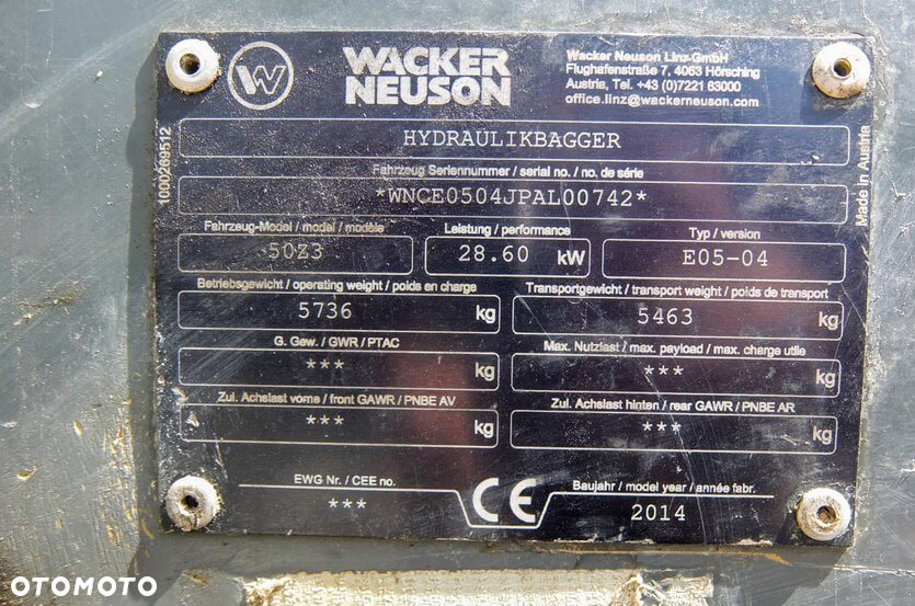 Wacker Neuson 50Z3 - 30