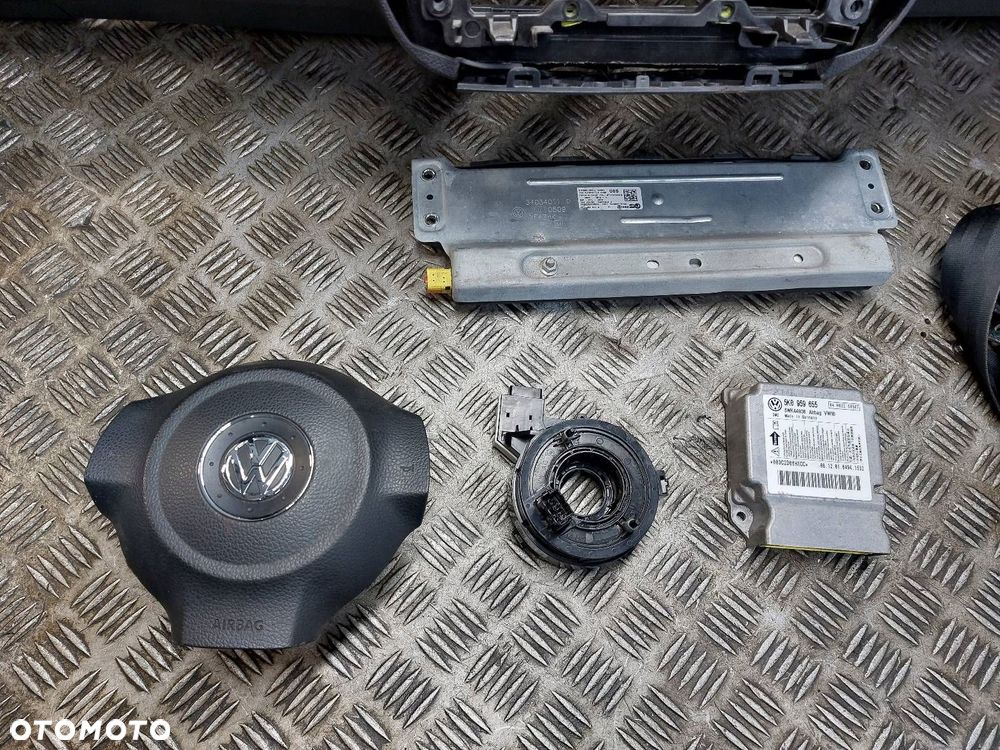 ZESTAW AIRBAG KOKPIT DESKA PODUSZKI PASY MODUŁ GOLF VI 5K0880201D - 6