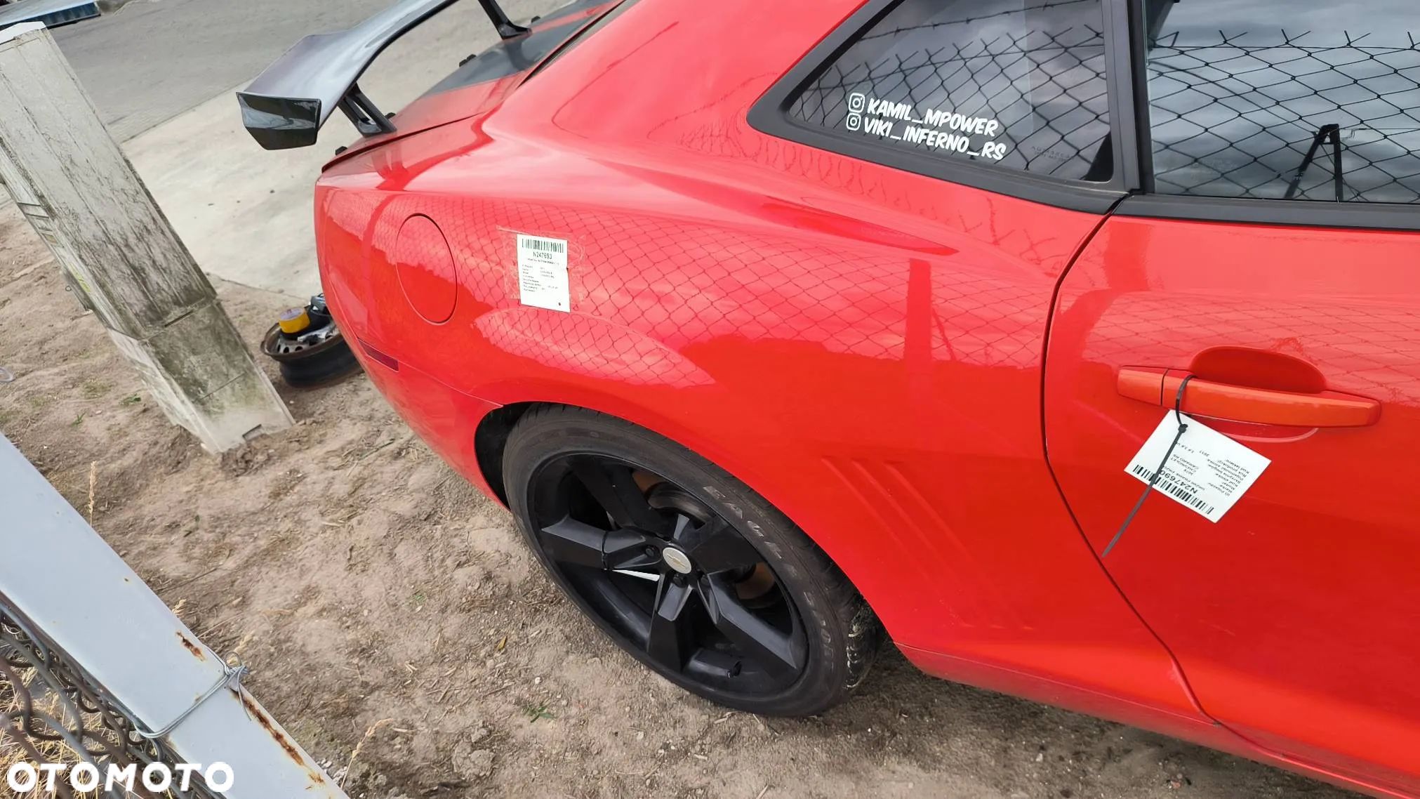 Ćwiartka błotnik prawy/lewy tył COUPE Chevrolet Camaro RS 3.6 V6 2011 - 1
