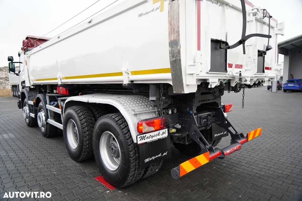 Scania P 410 / 8x4 / BASCULATOR 2 LATERAL / HIDRODOXIE LATERALĂ / BORDMATIC / OPTICRUISE / ANVELOPE 100% / EURO 6 - 17