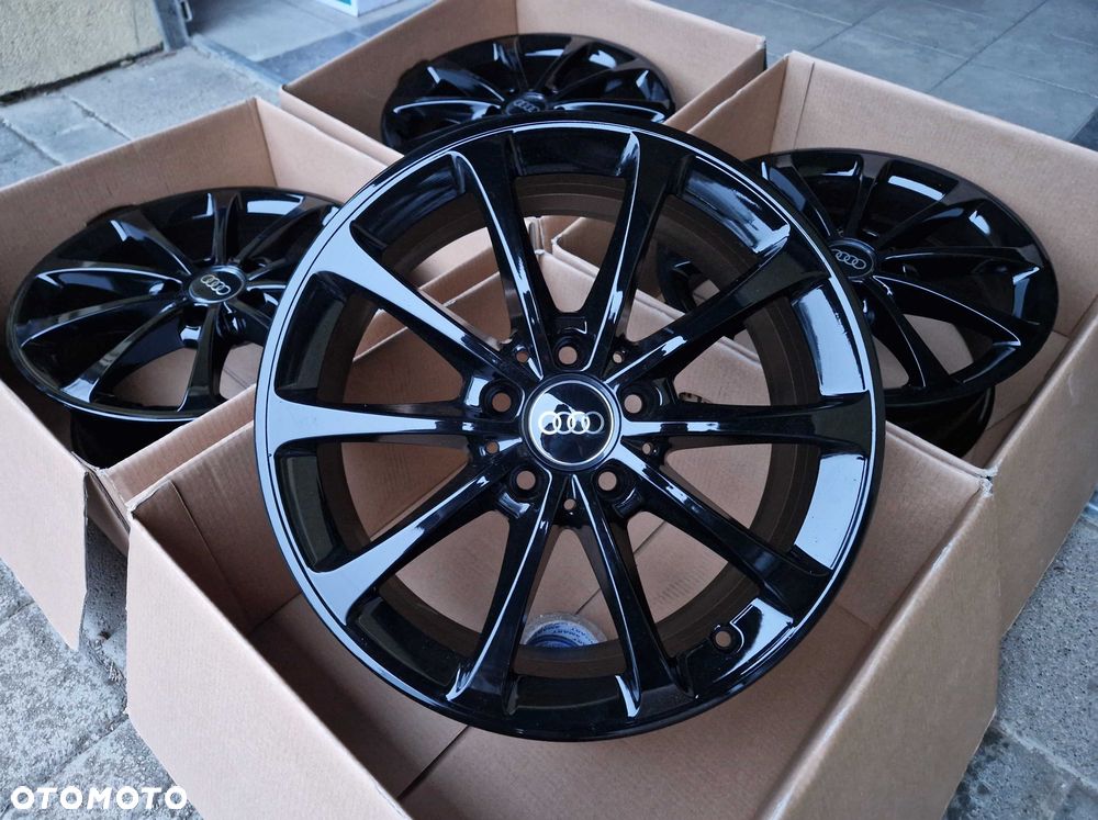 Alufelgi 17 5x112 Audi A3 A4 Q2 Q3 Seat Leon Exeo Altea Ateca Czarne ! - 4