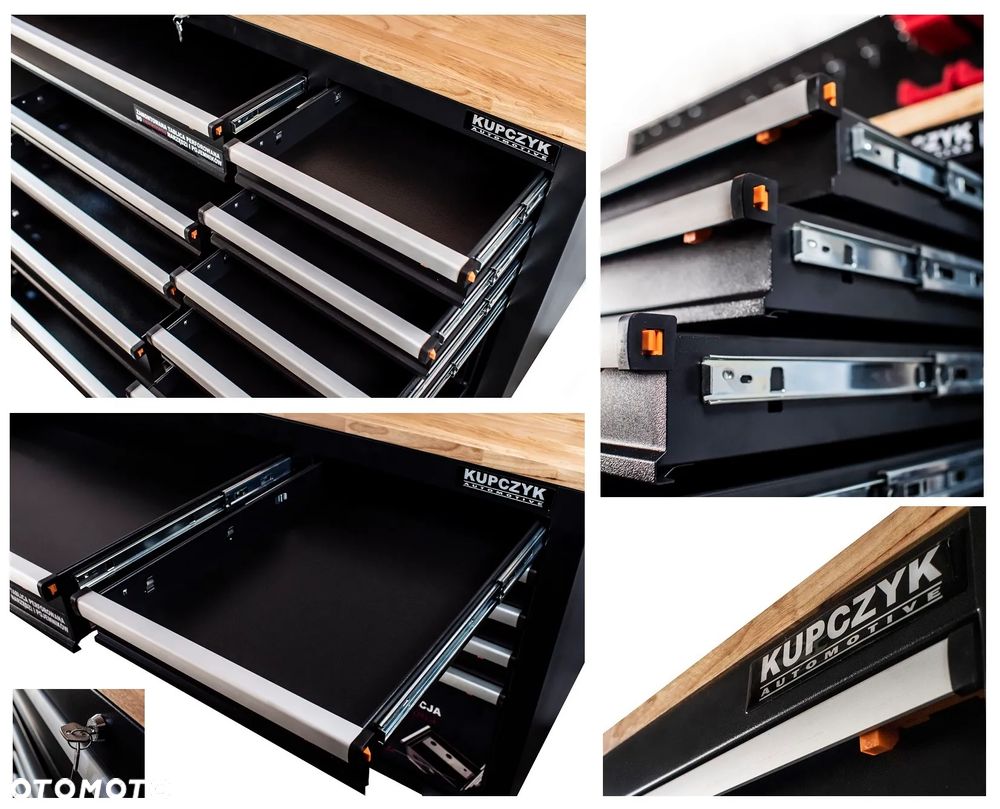 Stół warsztatowy szafka wózek 10 szuflad narzędziowy z tablicą Kupczyk - 29