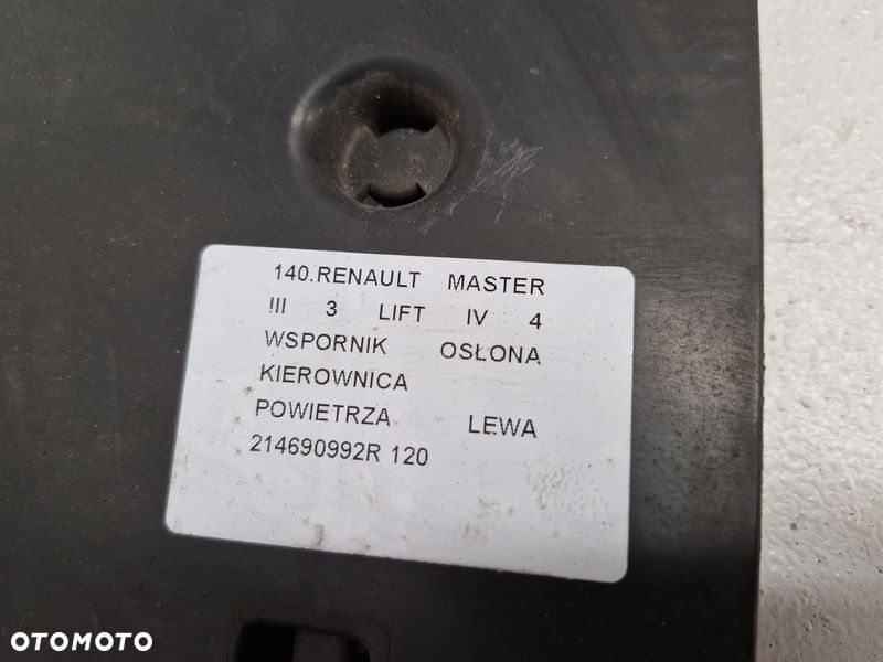 renault master iiii 3 lift iv 4 wspornik osłona kierownicza powietrza lewa 214690992r - 3