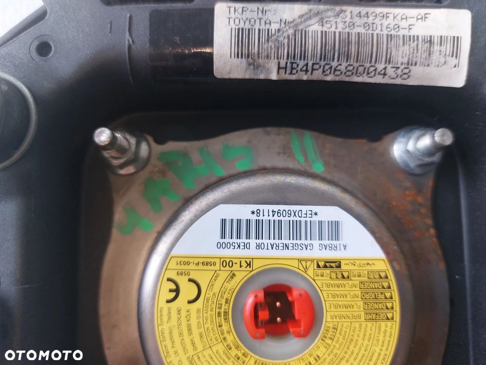 Air Bag poduszka kierowcy w kierownice Toyota Yaris II 45130-0D160-F - 6