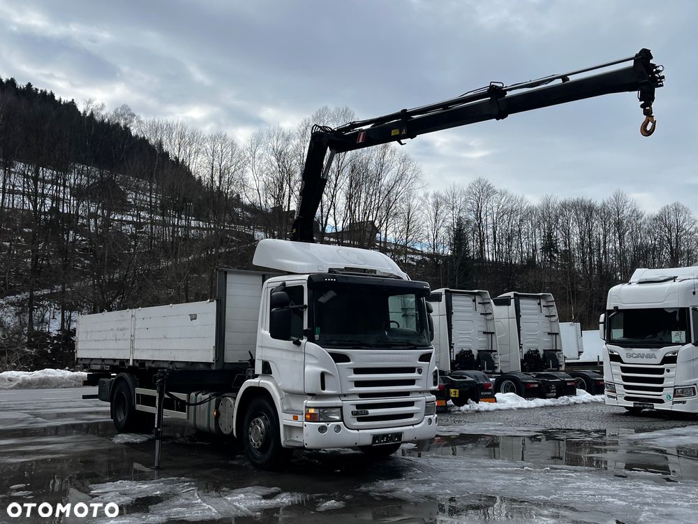 Scania P340 Opticruise 2009 // HDS Hiab 099B-2CL // Zabudowa Burtowa // Burty 1m // - 2