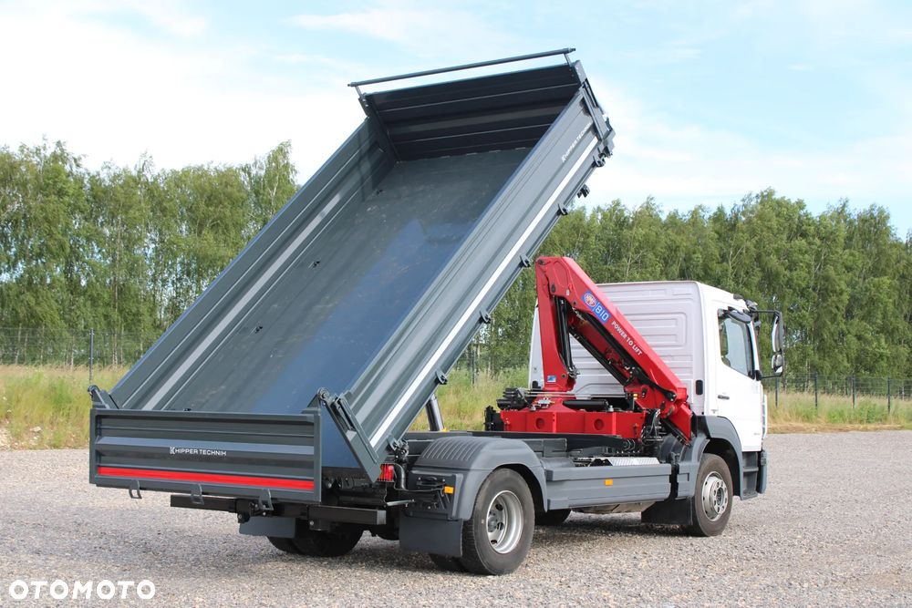 Mercedes-Benz Atego 1524 Nowy 3-stronny Wywrot Kiper Wywrotka Nowy żuraw HDS HMF 810 K2 Fassi Palfinger Hiab DN HC TGL TGM Midlum Eurocargo LF FL - 12