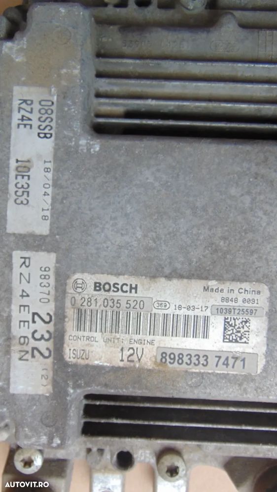 Calculator Motor Isuzu seria n n35 npr nkr nqr fvr 3.o ECu motor isuzu autoutilitara rz4e - 2