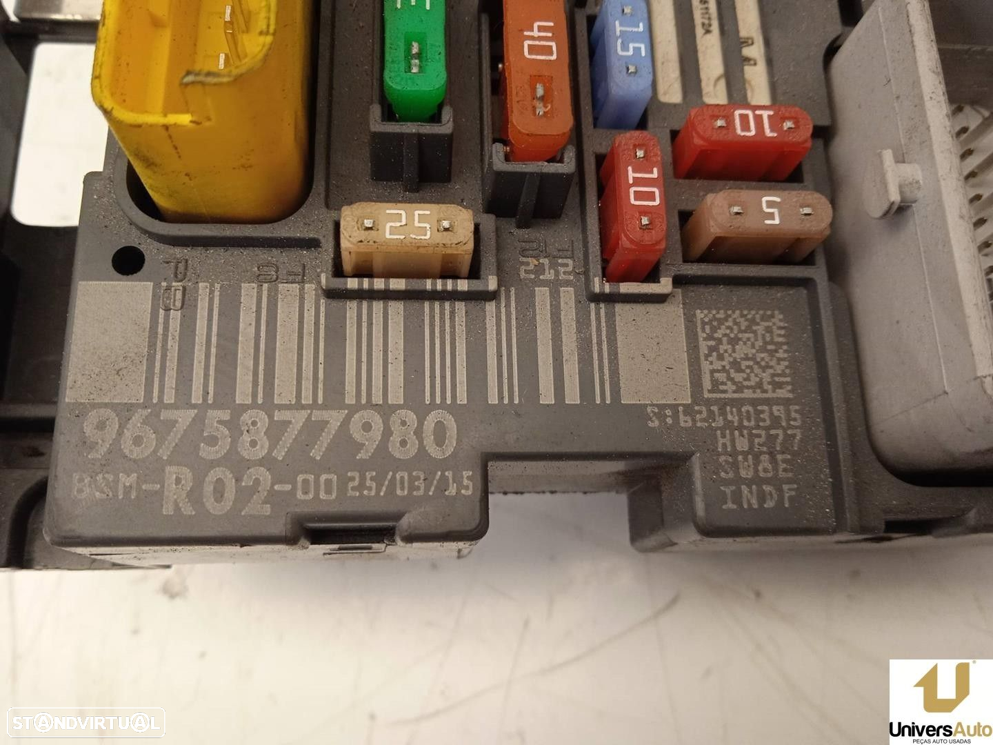 CAIXA RELÉS / FUSÍVEIS PEUGEOT 407 2008 -9675877980 - 2