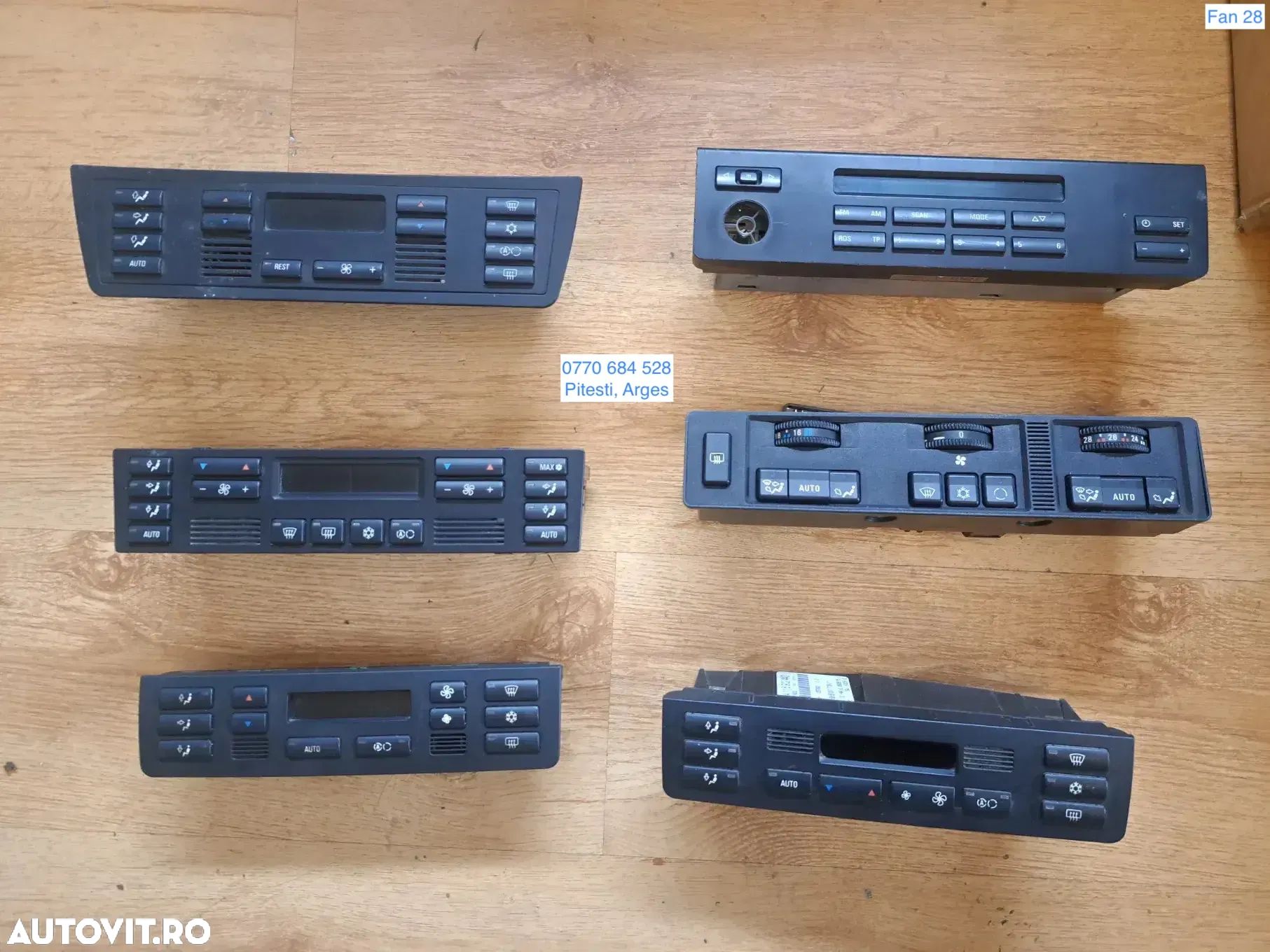 Butoane modul panou control comanda clima ac climatronic bmw X3 E53 seria 7 E38 Seria 3 E46 seria 5 E39 E34 - 1