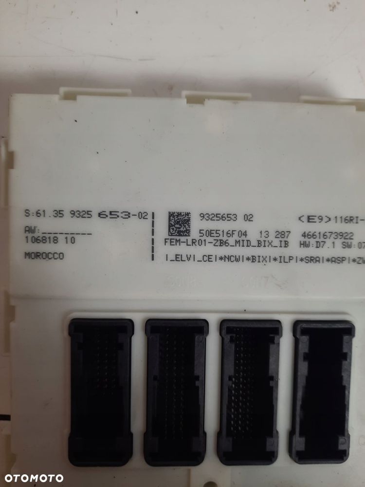 bmw f20 f21 f30 f36 moduł sterownik fem 9325653 - 2