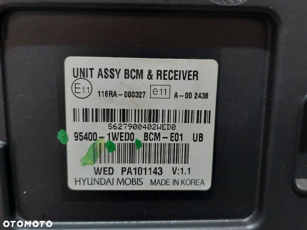 MODUŁ KOMFORTU KIA RIO III R2016 NR 954001, 954001WEDO - 2