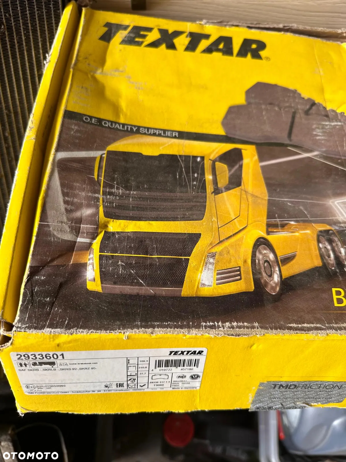 Klocki hamulcowe Textar oś SAF  2933601 - 2