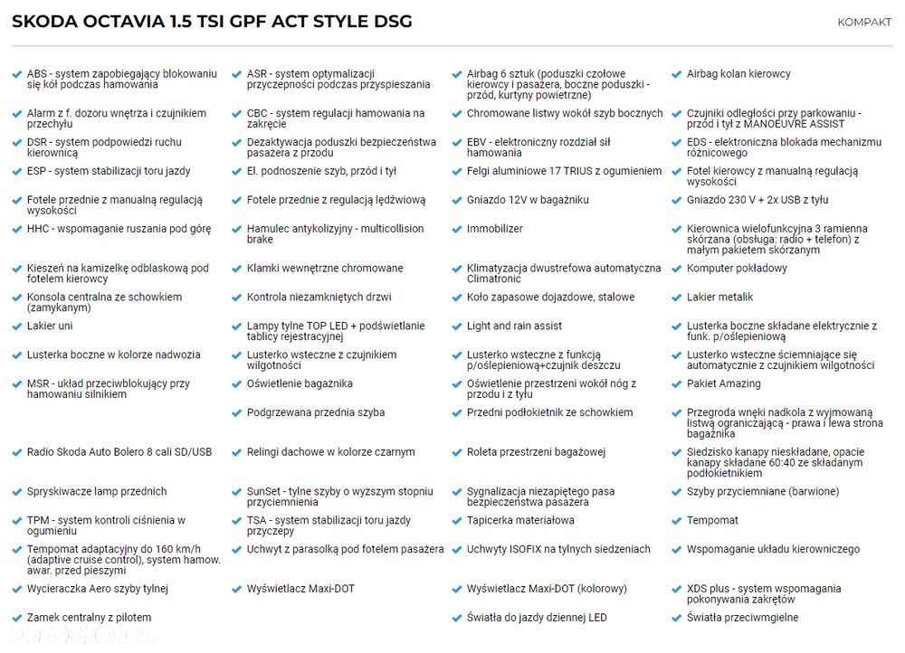 Skoda Octavia 1.5 TSI GPF ACT Style DSG - 7
