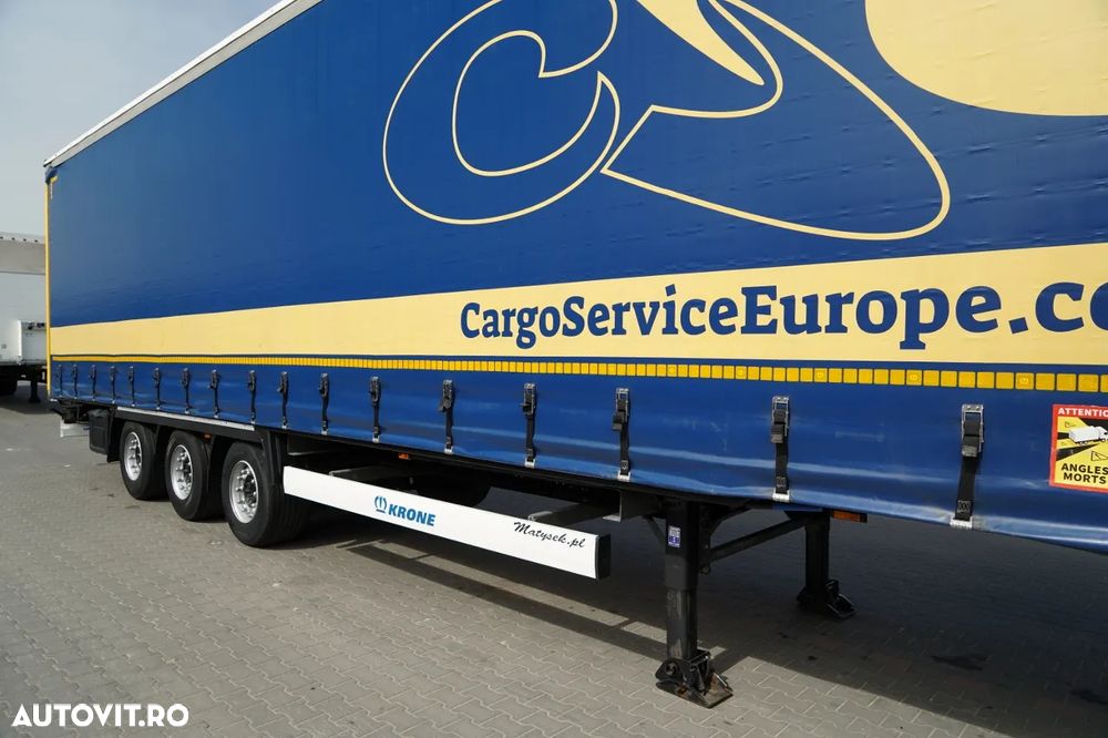 Krone CORTINĂ KRONE / MEGA / ACOPERIȘ RIDICAT / PRELATĂ ARMATĂ / PLATĂ JOSĂ / - 9