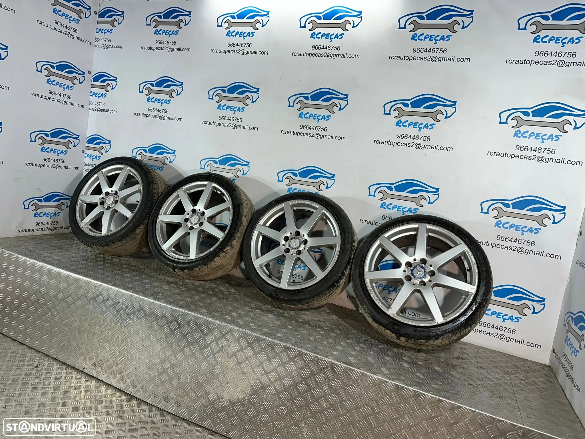 .Conjunto Jantes 18 Originais AMG Mercedes Benz 5x112 8J 8.5J ET50 ET54 - 2