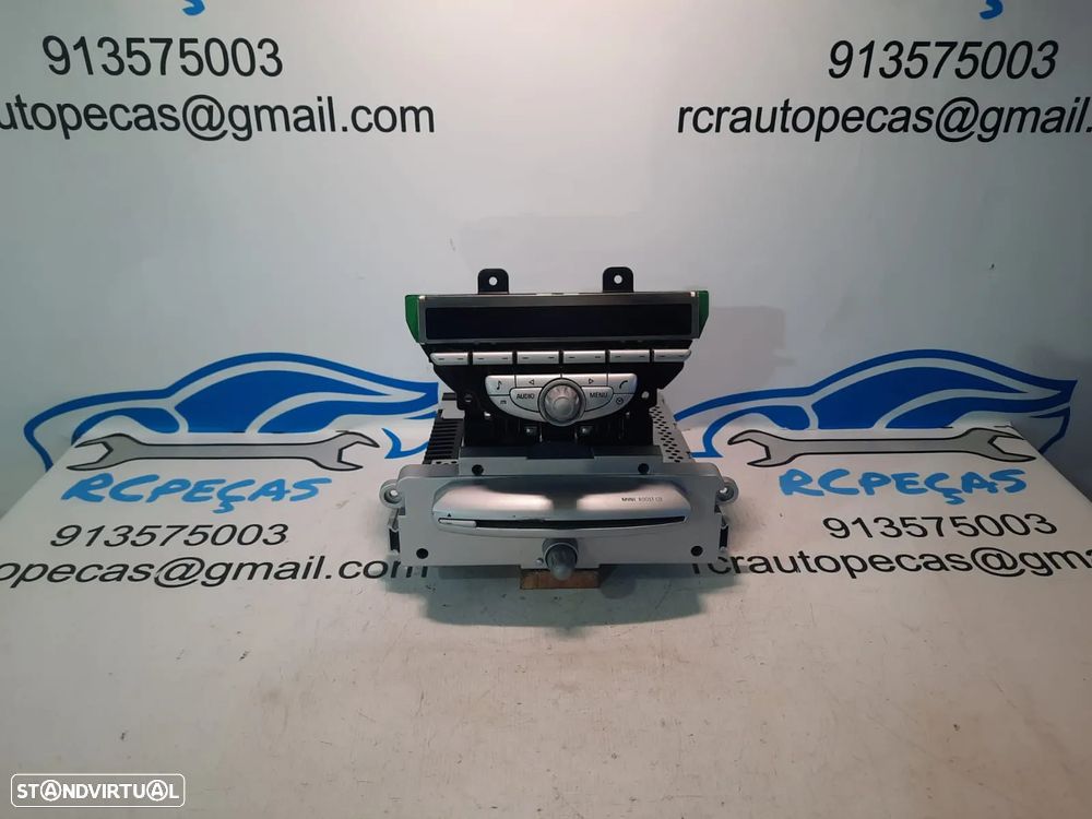 RADIO AUTORADIO LEITOR CD MP3 MINI COOPER R56 6512345268101 65123452681 3452681 R55 R55 CLUBMAN LCI R56 LCI R57 CABRIO R57 CABRIO LCI DISPLAY COMANDOS COMUTADOR PAINEL CONTROLO COMUNICAÇÃO - 3