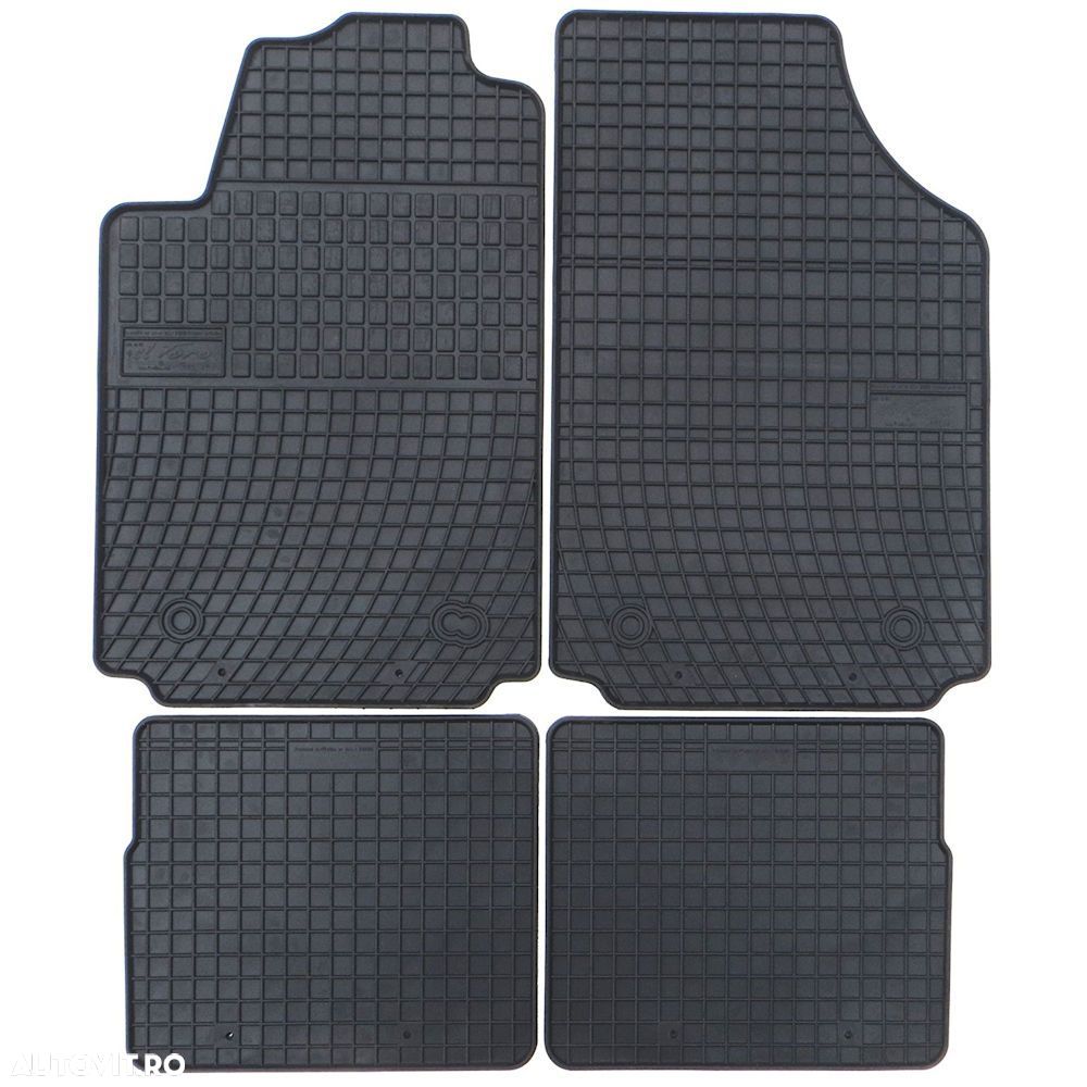 Set covorase auto din cauciuc Audi A2 1999-2005, presuri BestAutoVest, negre, 4 buc. - 1