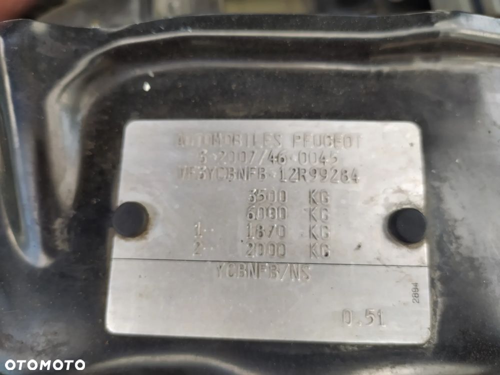 Peugeot BOXER # USZKODZONA KAROSERIA BEZ SILNIKA I SKRZYNI BIEGÓW - 9