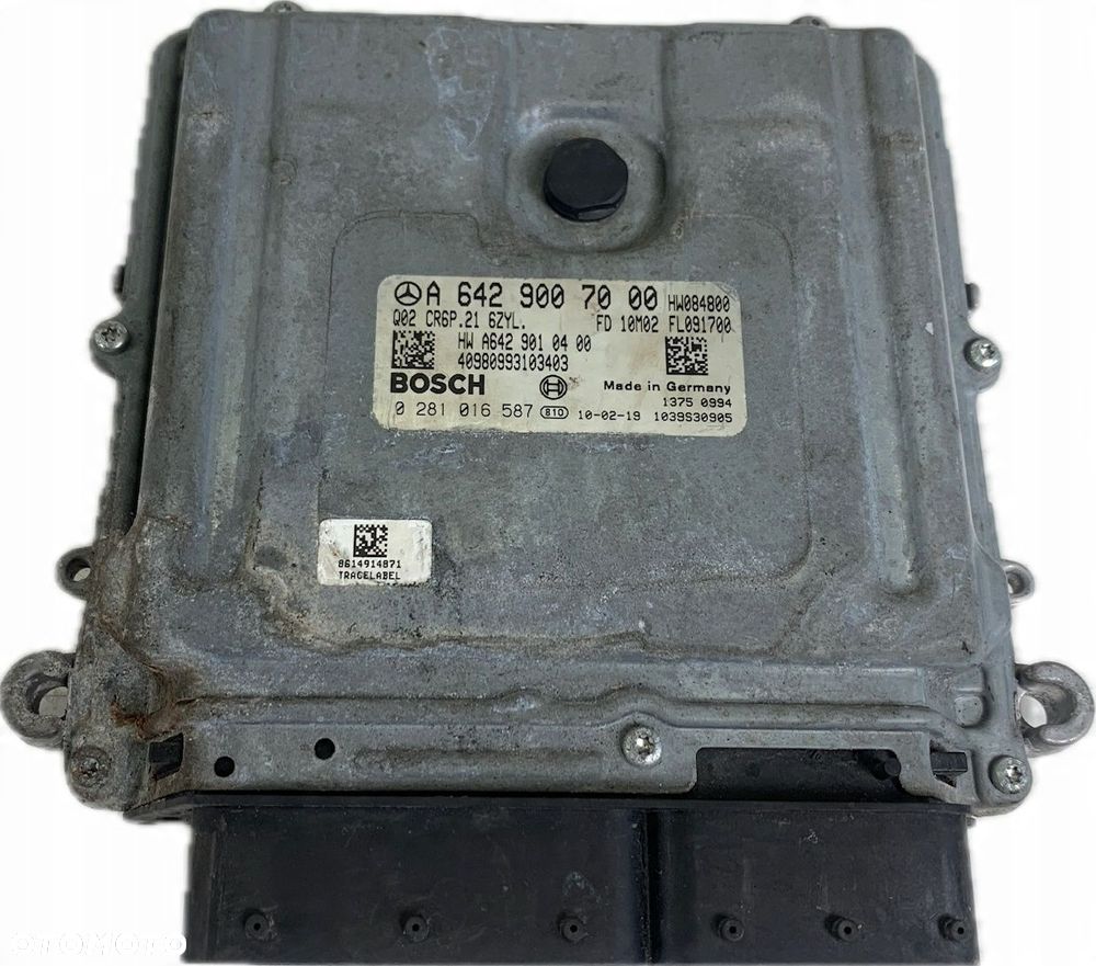 KOMPUTER SILNIKA ECU MERCEDES W212 3.0 CDI 642 0281016587 A6429007000 - 16