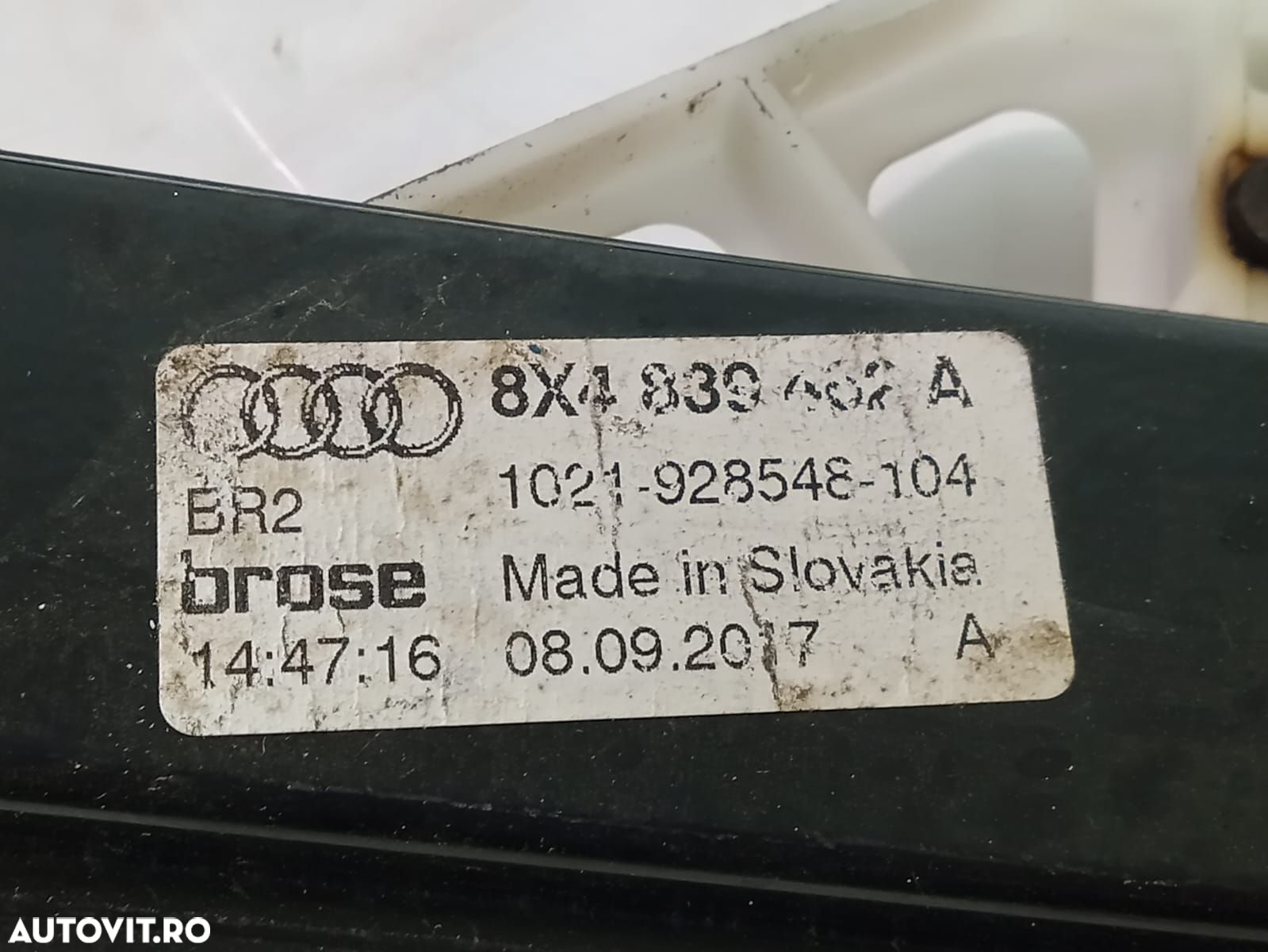 Macara dreapta spate 8x4839462a 1021-928548-104 Audi A1 8X  [din 2010 - 3