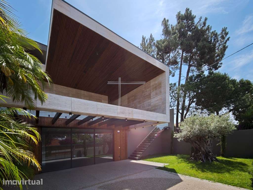 Moradia isolada T5, arquitetura contemporânea com piscina - Verdizela - Grande imagem: 4/60