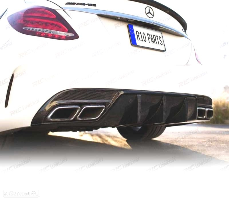 PONTEIRAS DE ESCAPE MERCEDES W205 18-21 LOOK C63 AMG - 2