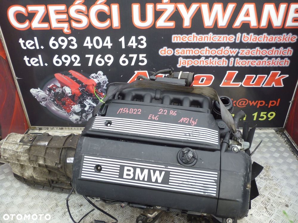 SILNIK KOMPLETNY BMW E46 2.2 R6 M54B22 172 TYS - 1