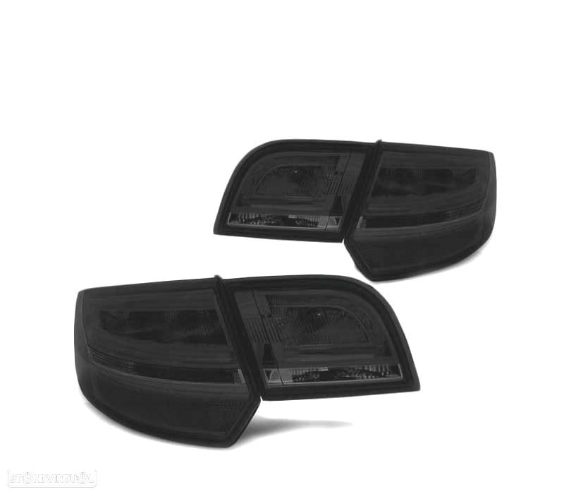 FAROLINS TRASEIROS LED BAR AUDI A3 8PA SPORTBACK 04-08 SMOKED FUMADO ESCURECIDO - 1