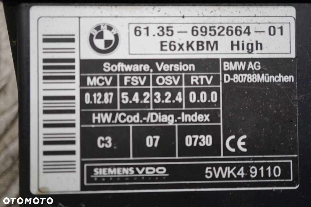 MODUŁ KOMFORTU 5 E61 6952664 BMW 2003-2007 - 3