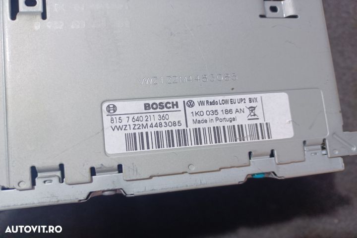 Radio cd 1K0035186AN Volkswagen VW Passat B6 [2005 - 2010] wagon 5-us - 3